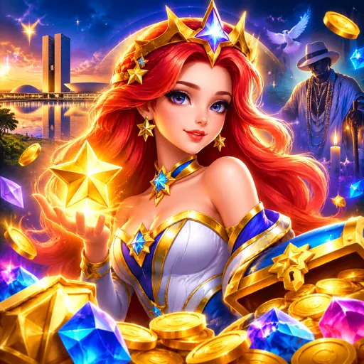Capa do Starlight Princess com personagem em tons de rosa