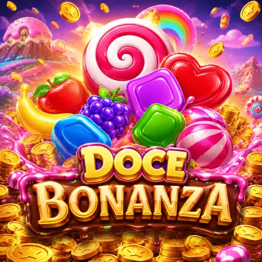 Capa do Sweet Bonanza 1000 com doces e multiplicadores