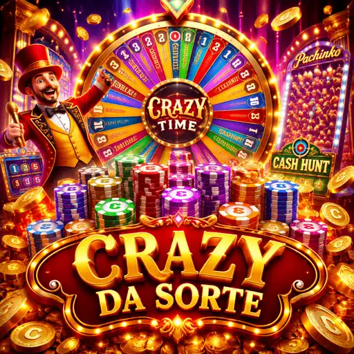 Tela do Crazy Time com a roda girando e o painel de apostas aberto na parte inferior